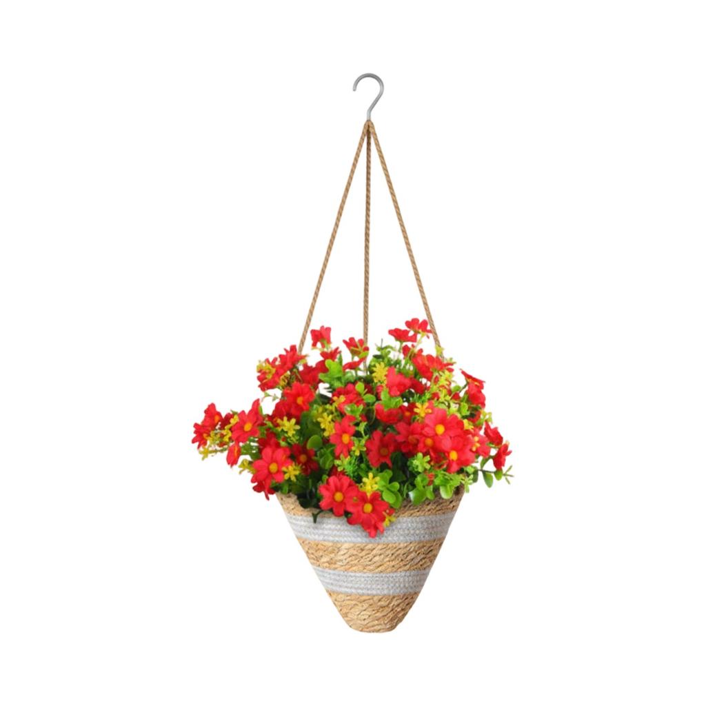 Simulated Flower Basket Decoration Flower Basket Spring Simulated Flower Decoration