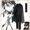 Anime Bungo Stray Dogs Edogawa Rampo Kostium Cosplay Detektyw Płaszcz Pełny Garnitur z Kapeluszem na Halloween