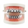 European Six-Tooth & Four-Tooth Hollow Fangs with Flat Teeth Hip Hop Grill Set