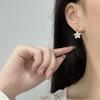 Exquisite Glittering Crystal Flowers Dangle Earrings for Women Korean Fashion Jewelry Wedding Party Girl Jewelry Accessories