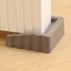 Invisible Door Stop Wedges Rubber Heavy Duty Anti-collision Wooden Floor Doorstop Anti-slip Floor Mounted Door Stop