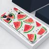 Kersenfruitpatroon Siliconen Telefoonhoesje Voor iPhone 17 Pro Max 16 15 Pro Max 14 13 12 Pro Max 11 Schokbestendig Zacht TPU Transparante Cover