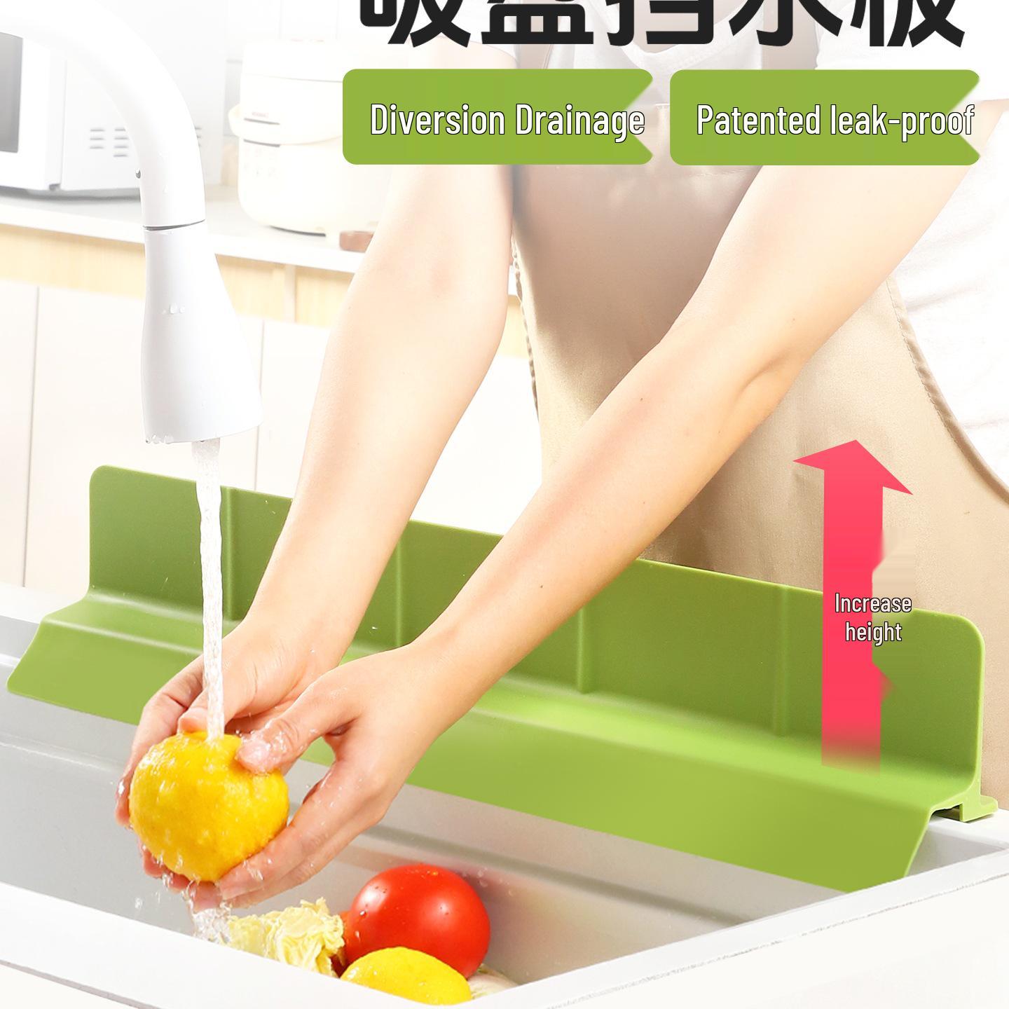 Silicone Water Splash Guard for Sink - 9cm Raised Edge Barrier Other