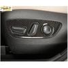 For - Toyota RAV4 Carbon Fiber Steel Seat Button Handle Panel Cover Trim