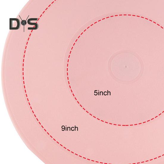 Kakefat 11 tommer Roterende kakedreiebord Jevn 360 graders rotasjon Kakedekorasjonsstativ Praktisk bakeverktøy for Cupcake Kjeks Muffin