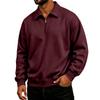 Sudadera de Talla Grande para Hombre Ajuste Holgado Manga Larga Informal Pullover para Otoño Invierno