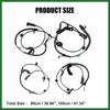 Motoforti 4pcs 56029338AB 56029338AC ABS Wheel Speed Sensor Front Rear for Chrysler 200 2011-2014 for Chrysler Sebring 2007-2010 for Dodge Avenger