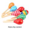 1pcs Wooden 2 Sizes Available Sand Hammer Children Early Educational Toys Musical Instrument Toys style ship random