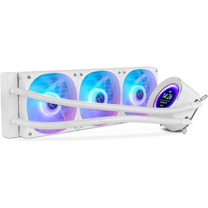 Refroidisseur Liquide ARGB - NOX - Hummer H-240 - Affichage LCD - 3 Ventilateurs 120 mm - Compatible Intel/AMD