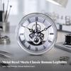 Precision Mechanical Clock Insert Visible Gear Mechanism, Roman Numeral Face, Skeleton Insert,