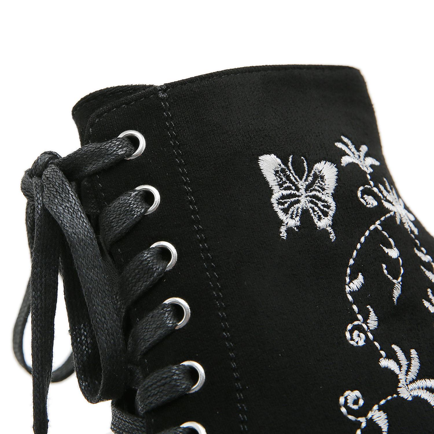 Gdgydh Цветочная вышивка на высоком каблуке — фото 11