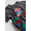 H M Print Sweatshirt 2 Piece Set Gray Marvel Comics