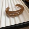 Acrylic Glossy Gradient Geometric Open Bracelet European and American Fashion Simple Bracelet Personalized Jewelry Design Niche