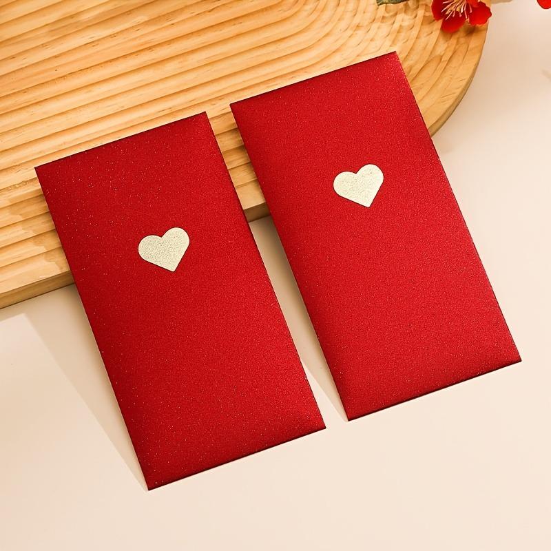 8pcs High Quality New Year Red Envelope with Exquisite Love Patterns, in Three Colors - Perfect for Valentine's Day/New Year