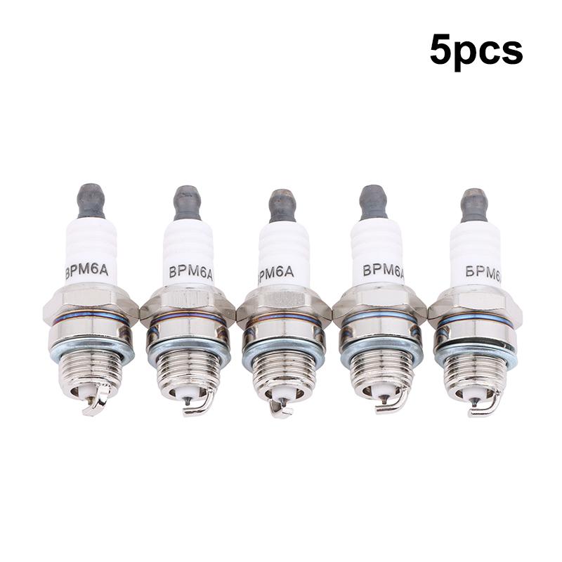1 Pièce Bougie d'allumage pour Tronçonneuse Tondeuse à Gazon Moteur Moteur Coupe-bordures Pièces de Rechange Bm6A Avec Emballage
