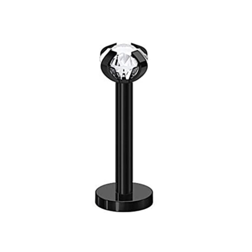 1-16pcs 16G Stainless Steel Lip Rings Studs Medusa Labret Monroe Tragus Helix Cartilage Forward Earrings Piercing Jewelry Black