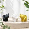 Minimalist Room Decor Accessories Mini Resin Elephant Figurine, Good Luck Statue Tabletop Decor, Decorative Desktop Small Ornament for Home