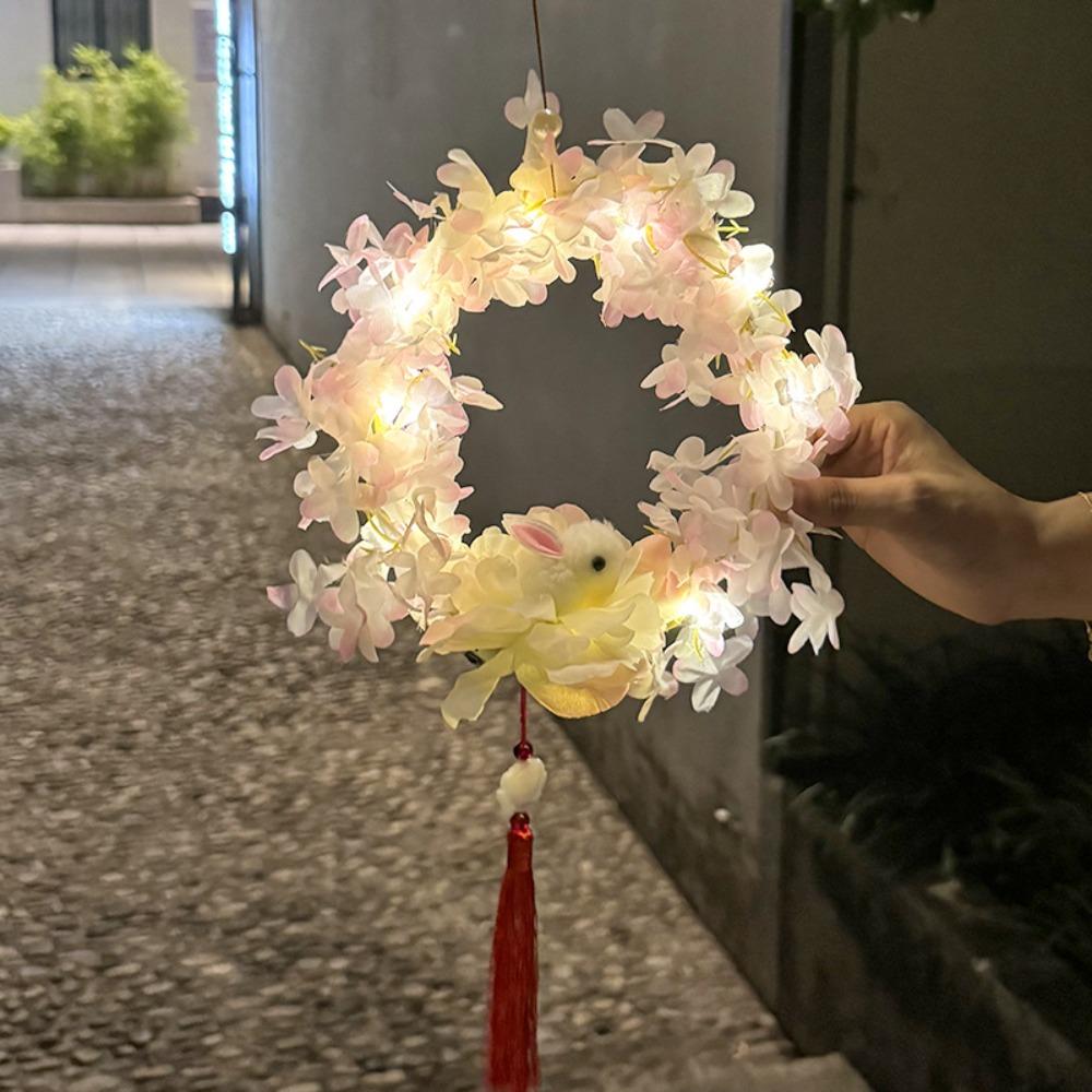 Chinese Style Children's Rabbit Lantern Handheld Mid-Autumn Festival Lamp  Hanfu Accessories
