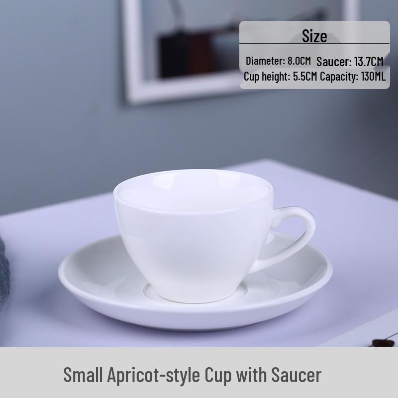 Europejski Luksusowy Zestaw Ceramicznych Filiżanek do Kawy ze Złotym Brzegiem