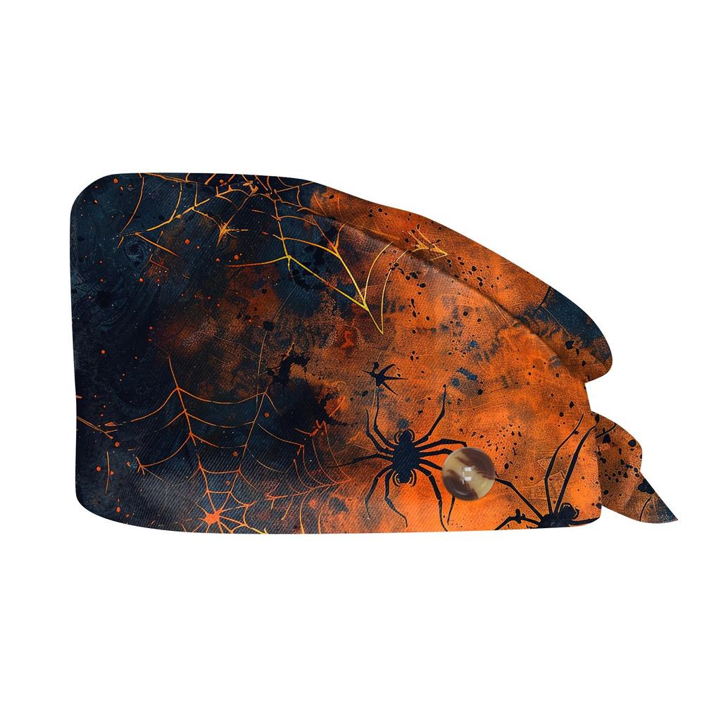 Fashion Halloween Print Work Hat Casual Wash Hat Bag Cap