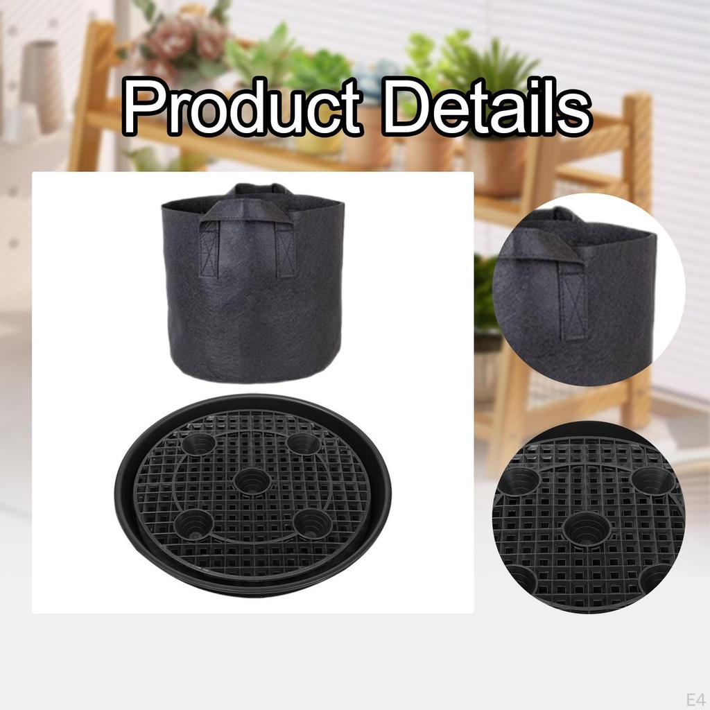 4 Stück Selbstbewässernder Stofftopf Untersetzer Ständer Wasserversorgungssystem für Blumentöpfe