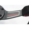 14 inch 350MM Suede Shallow Concave Steering Wheel with Red Stitching,Universal Racing Sports Steering Wheel