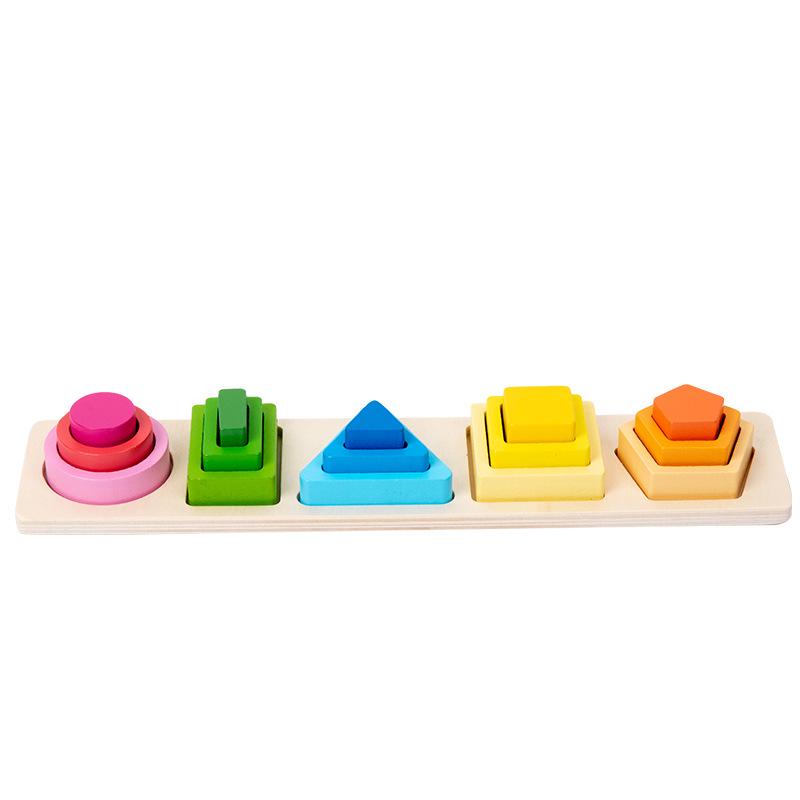 

Geometric Shape Matching Stacking Toy - Color Recognition & Educational Fishing for Toddlers