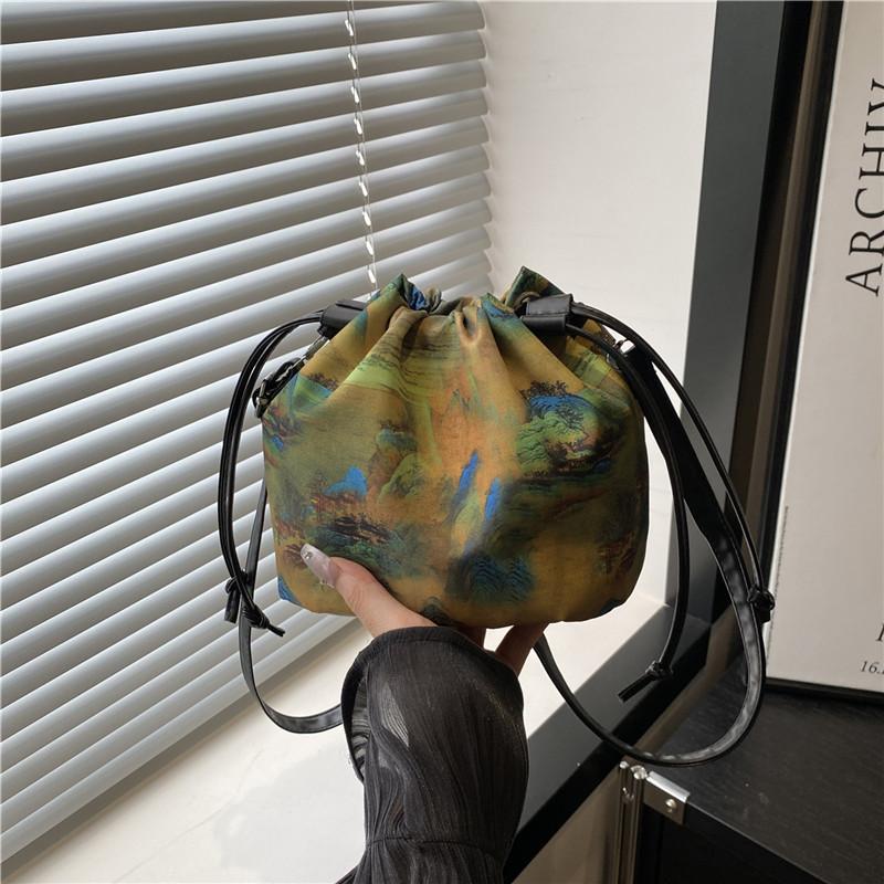 Beautiful Casual Bucket Bag High Value Temperament Versatile Shoulder Messenger Bag Tote Bag Women