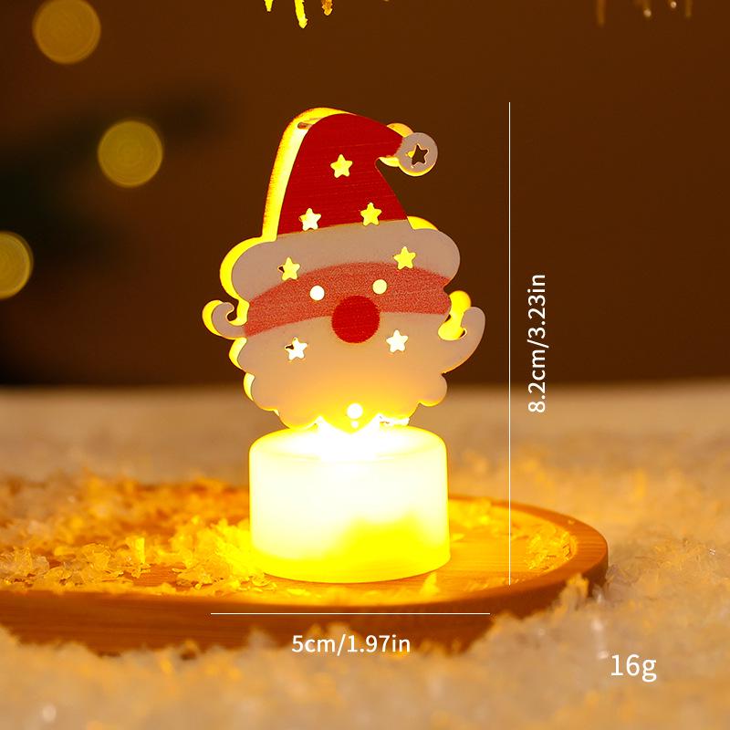 

Christmas LED Candle Light with Santa and Snowman Figurines