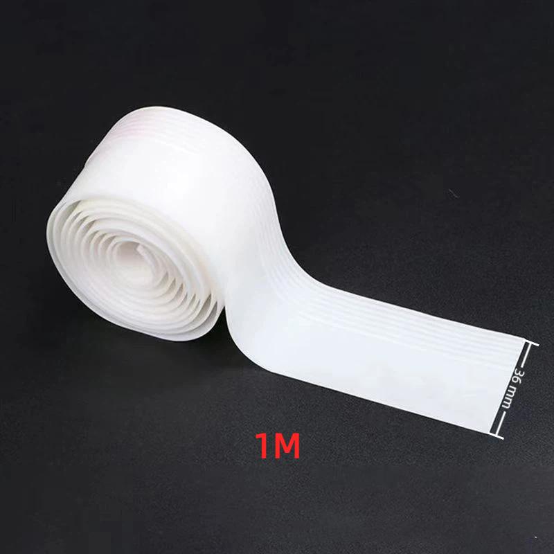 Door Bottom Seal Strip 1M Thickened Self Adhesive Silicone Soundproof Dustproof Easy Install for Apartment Door Gap Filler
