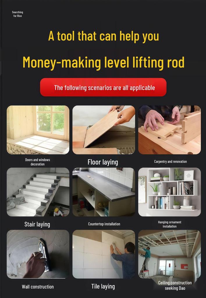 Adjustable Aluminum Alloy Ceiling Infrared Support Rod with Universal Pan Tilt