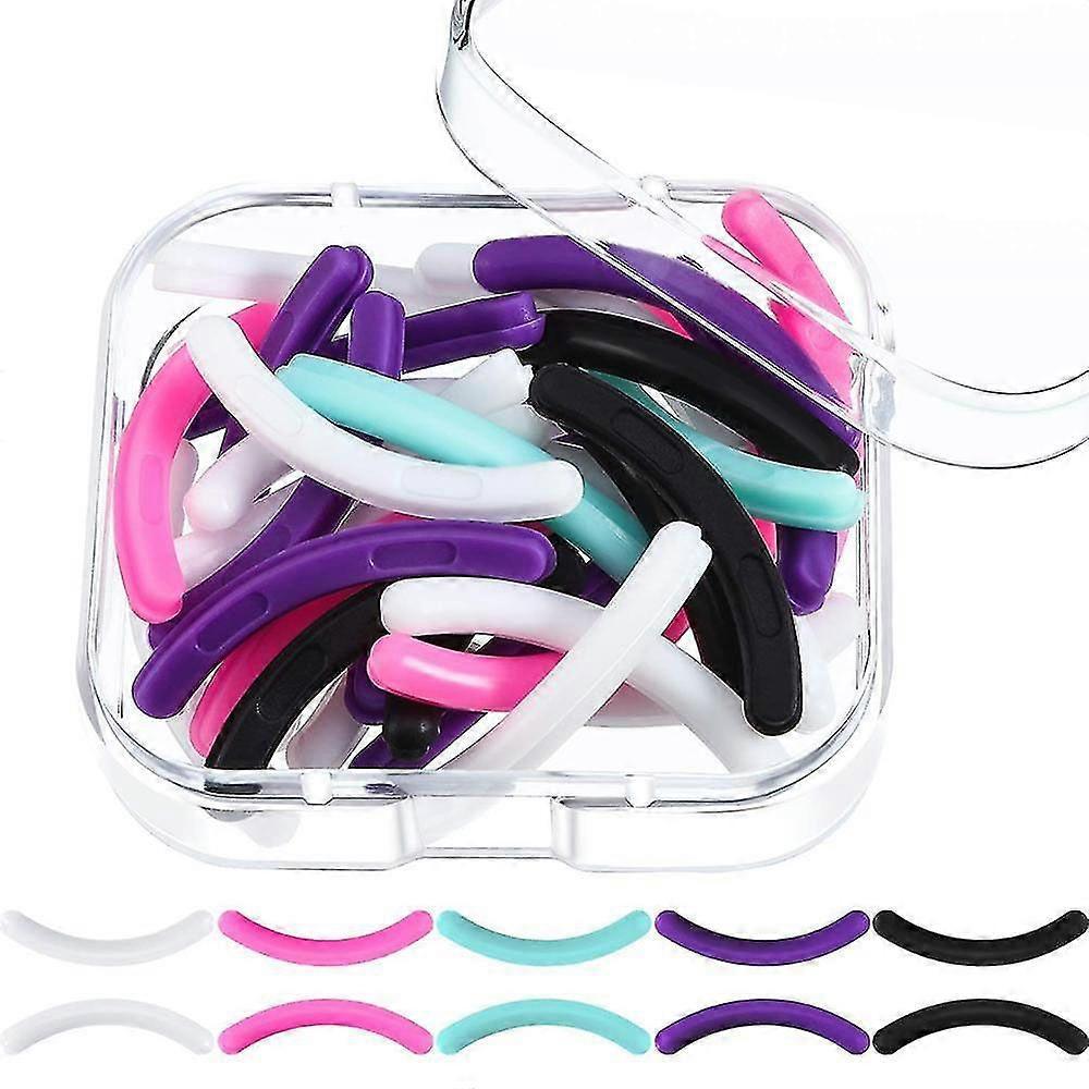 30 Pieces Curler Refills Eyelash Curler Refill Pads Silicone Rubber Curler Replacement Refills Pads For Universal(random color)