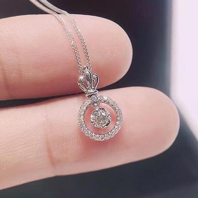 

Huitan Изящное ожерелье с подвеской в форме короны, подарок на годовщину, день рождения для женщин, темпераментное милое ожерелье, новая бижутерия, дропшиппинг