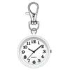 Watch Keychain Circular Dial High Precision Quartz Movement Pointer Silent Watch Compact Hook Keyring Watch