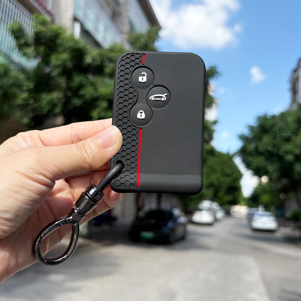 Keychain Protection For Renault Scenic 2 Megane Clio 4 Tula Region 2 Stage Zoe Cassone Logan Laguna Silicone Key Cover Holder