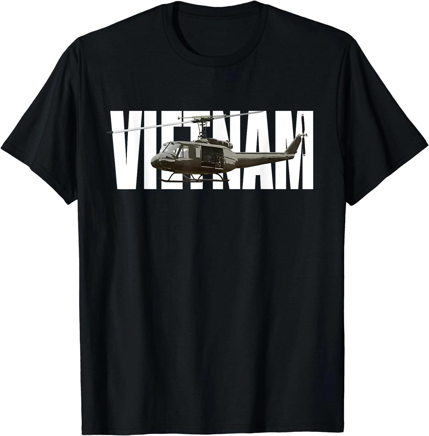 Vietnam Veterans UH 1, UH-1 Huey Helicopter T-Shirt XS