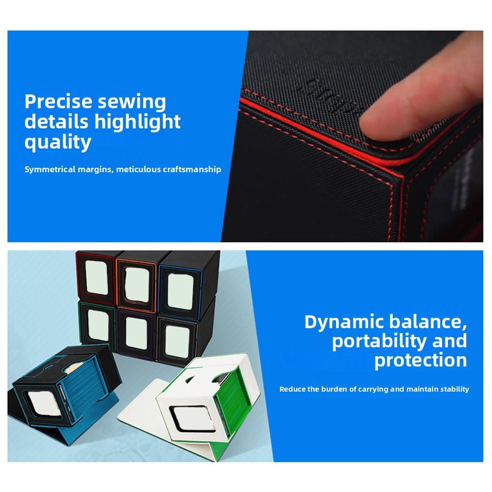 Portable Foldable Dice Roller Tower Special Design Convenient Dice Tower PU Leather Dices Box for RPG Table Top Gaming