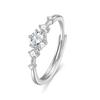 Heart Zircon Minimalist Adjustable Open Ring for Women - Sweet Influencer Design