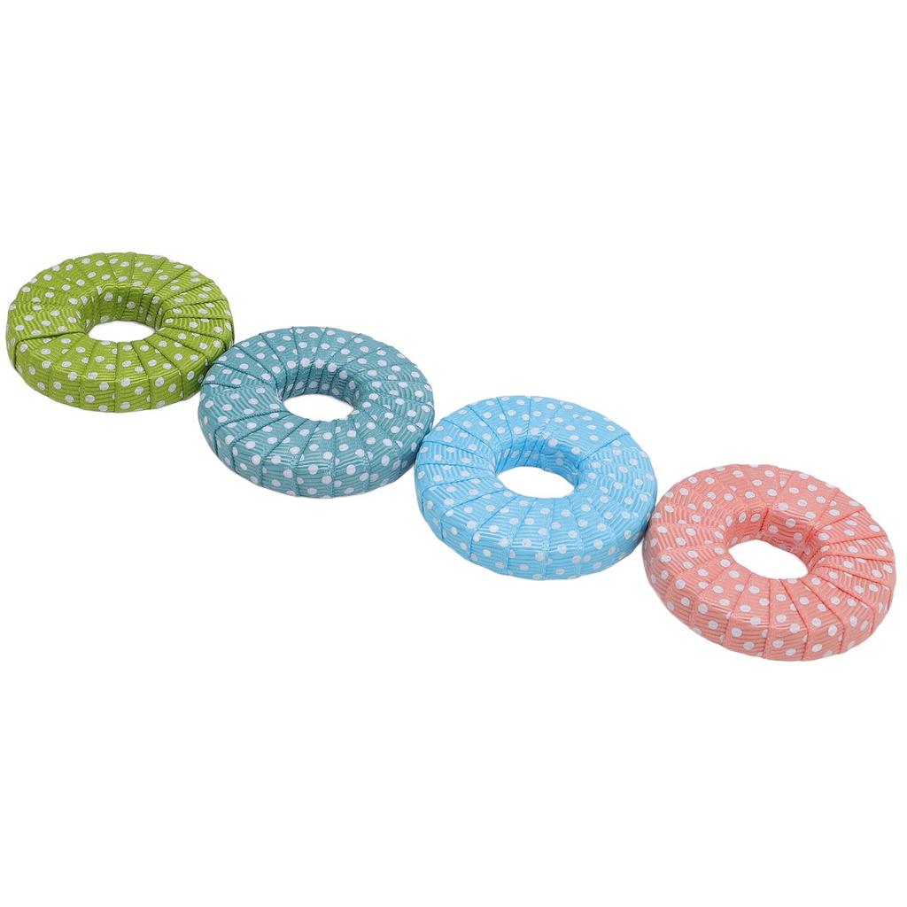 4Pcs Fabric Weight Dot Pattern Round Paperweight for Writing Drawing Sewing Accessories Light Color
