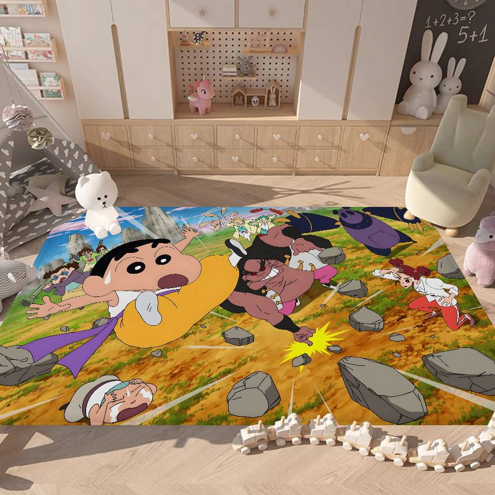 Anime Cartoon C Crayon Shin Chans Bathroom Mat Kids Room Bedroom Decoration Balcony Anti Slip Doormat Living Room Welcome Rug