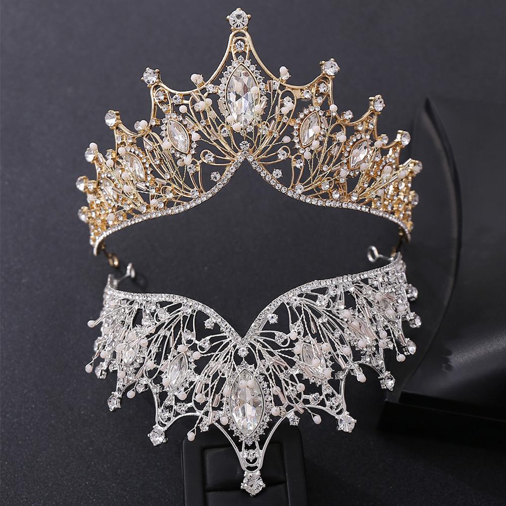 Full  Wedding Dress Bridemaid Hair Accessories Bridal Crown Crystal Tiara Wedding Headwear