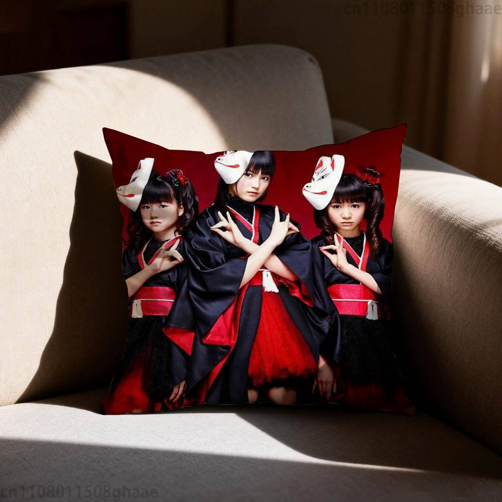Band BBABYMETAL Pillow Case Square DoubleSided Printing Short Plush Sofa Cushion Cover Bedroom Bedside Pillow