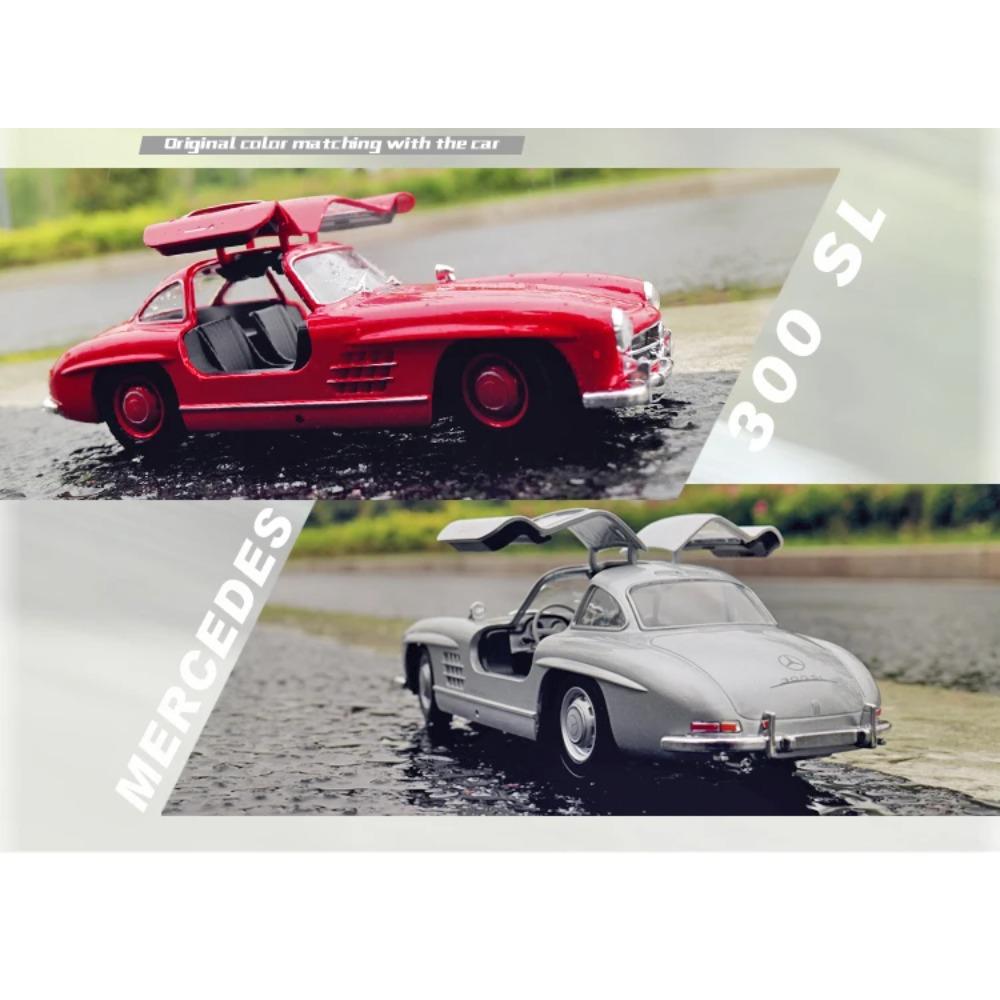 WELLY 1/24 Mercedes-Benz 300SL Alloy Car Diecasts & Toy Vehicles Car Model Miniature Scale Model Car Toy for Children