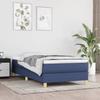 3144157 vidaXL Divan Bed with Mattress Blue 100x200 Cm Fabric