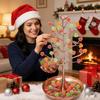 Candy Christmas Tree Decor Metal Display Stand for Gumdrops Sweets Festive Table Centerpiece for Holiday Party Home Office Decoration