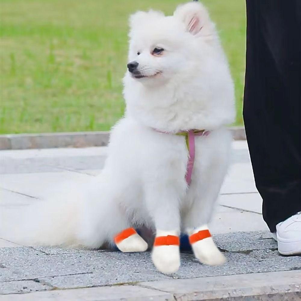 Waterproof Disposable Pet Foot Covers Breathable Pet Shoes Anti-dirty Pet Boots  Small Dog
