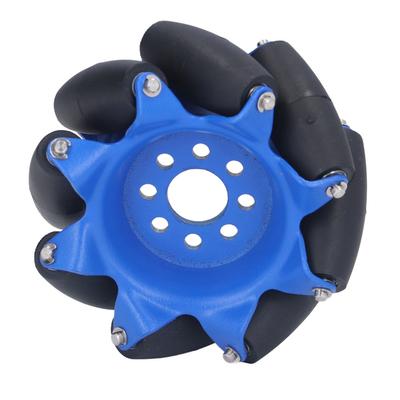 3in 45 grader Omnidireksjonelt Hjul med 8 TPU Gummi Drivruller Industriell Robot Bil Deler Venstre 5606‑0100‑0076