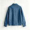 Women's Casual Retro Denim Jacket Long Sleeve Lapel Collar for Everyday Wear