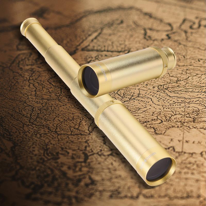 Monoskop High HD 30x40 Piratenteleskop Tragbares Taschen-Retro-Außenteleskop