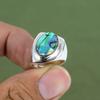 Abalone Shell Ring 925 Sterling Silver Ring Beautiful Gemstone Jewelry Handmade Latest Design Ring Brand New Jewelry Available In Ring Size